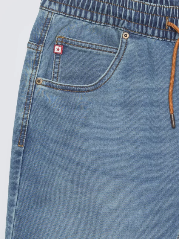 Szorty męskie jeansowe niebieskie Parker 445