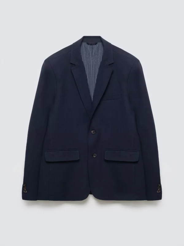 Marynarka męska lniana granatowa Sevan 403