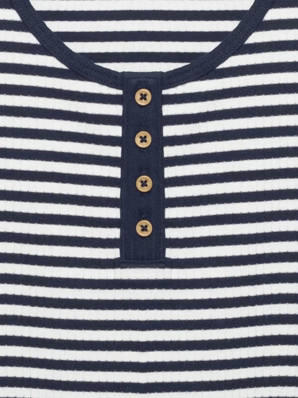 Top damski w paski granatowy Yunsa 403