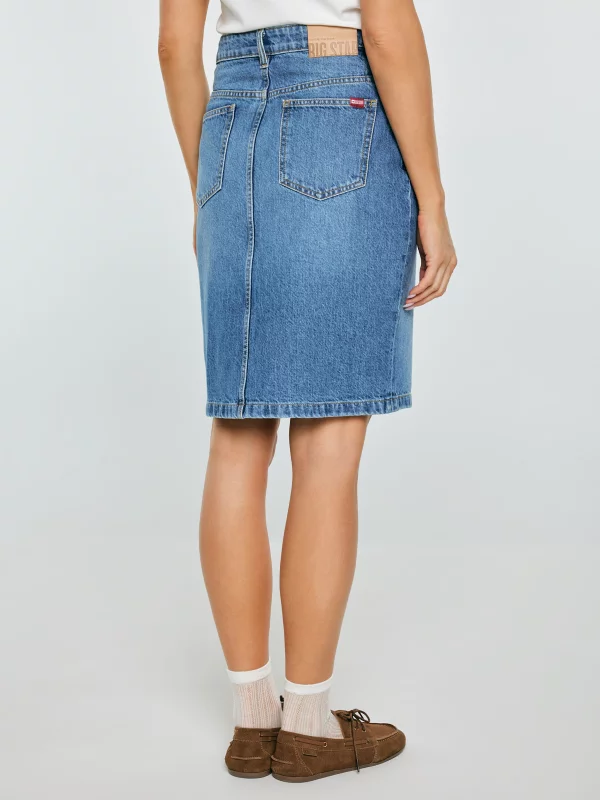 Spódnica damska jeansowa mini niebieska Zoe 462