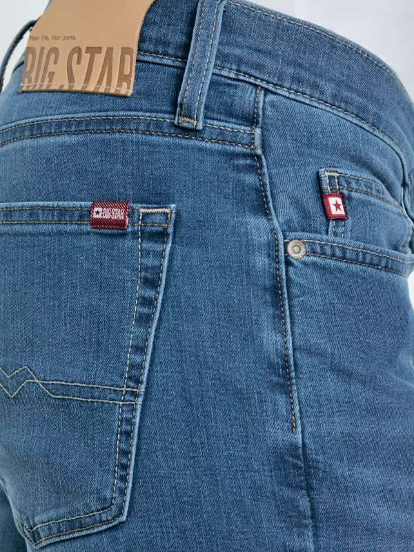 Jeansy męskie dopasowane niebieskie Terry 230