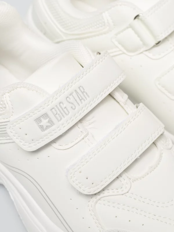 Sneakersy dziecięce zapinane na rzepy białe TT374007 101