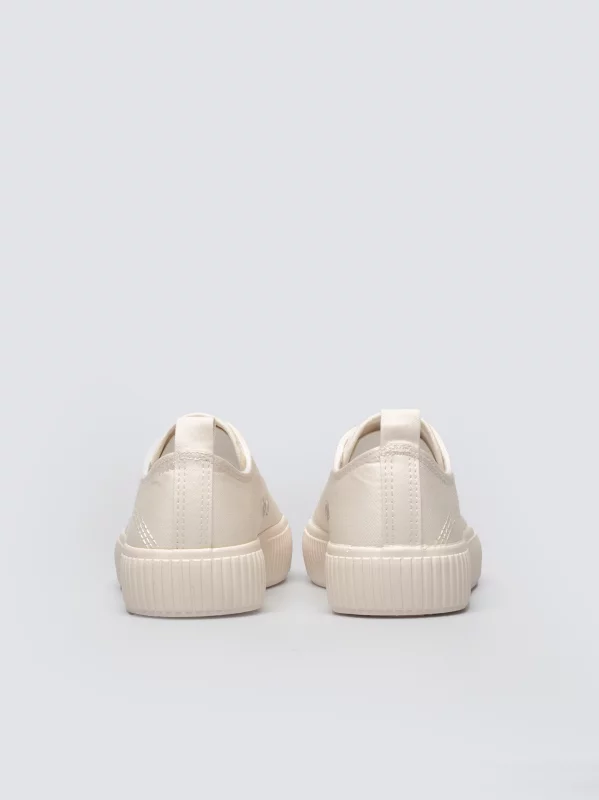 Trampki dziewczęce na platformie kremowe TT374106 102