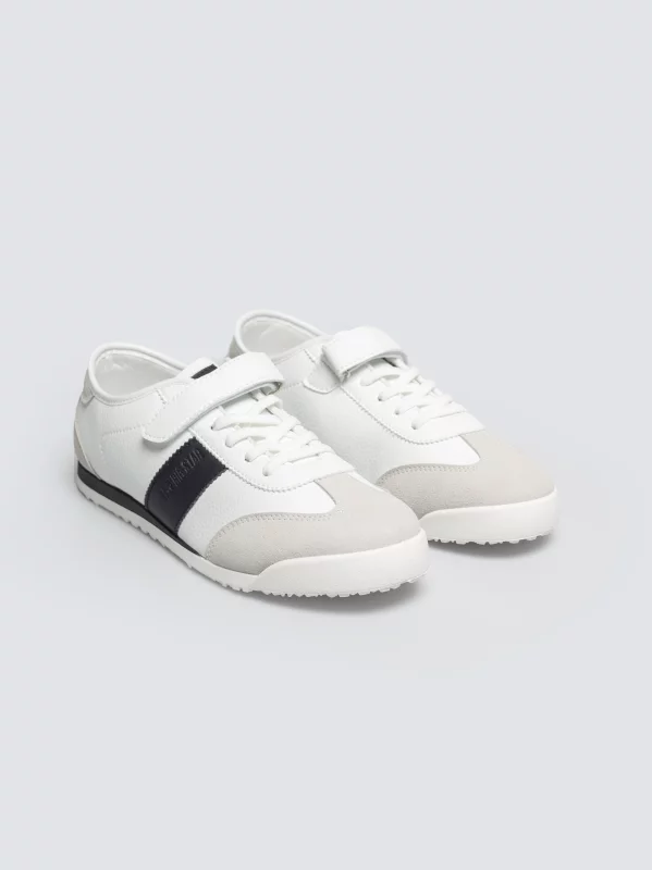 Sneakersy dziecięce ze skóry ekologicznej białe TT374140 101