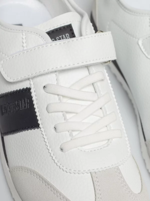 Sneakersy dziecięce ze skóry ekologicznej białe TT374140 101