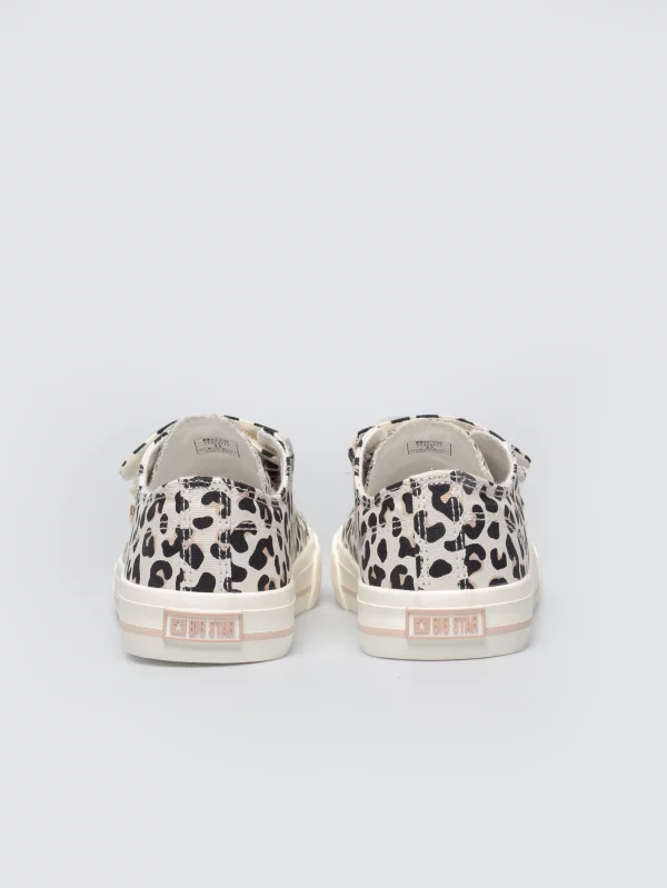 Trampki dziewczęce w panterkę wielokolorowe TT374171 000