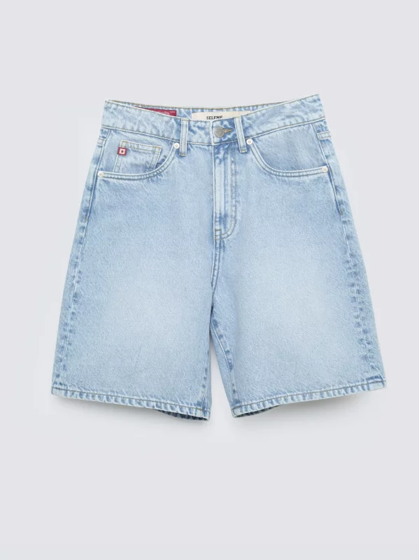 Szorty damskie jeansowe niebieskie Selene 101
