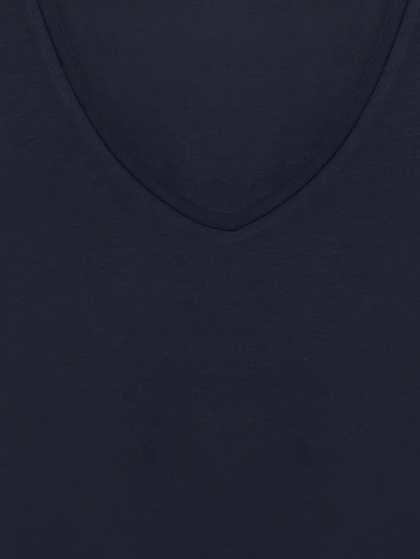 Koszulka damska o luźnym kroju granatowa Valeria 403