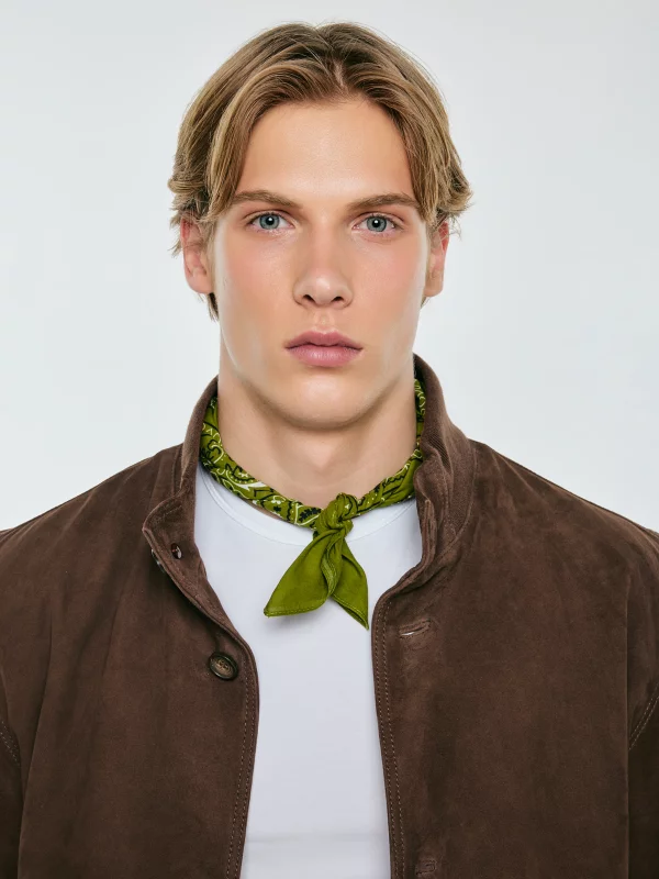 Apaszka typu bandana zielona Bandi 301