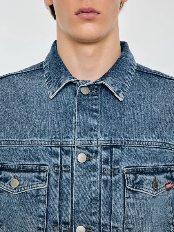 Kurtka męska jeansowa niebieska Justin 385