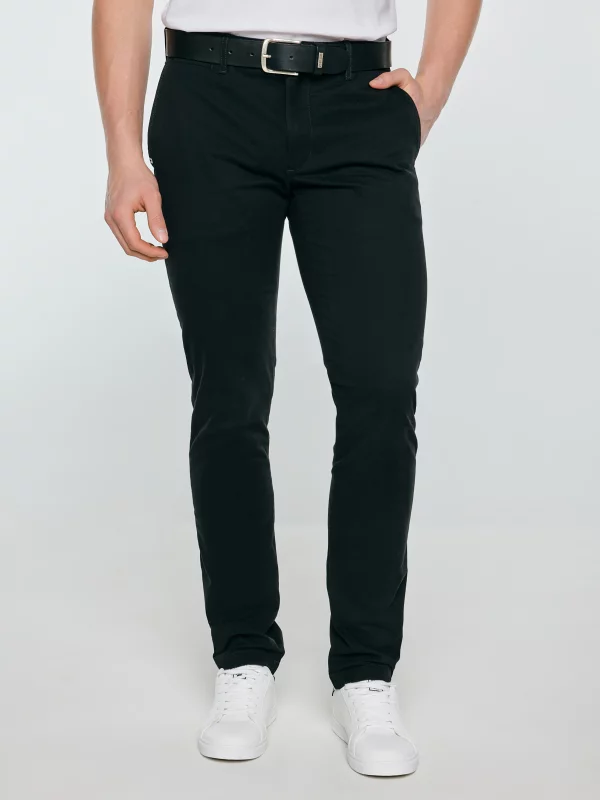 Spodnie męskie chinosy czarne Erhat 907