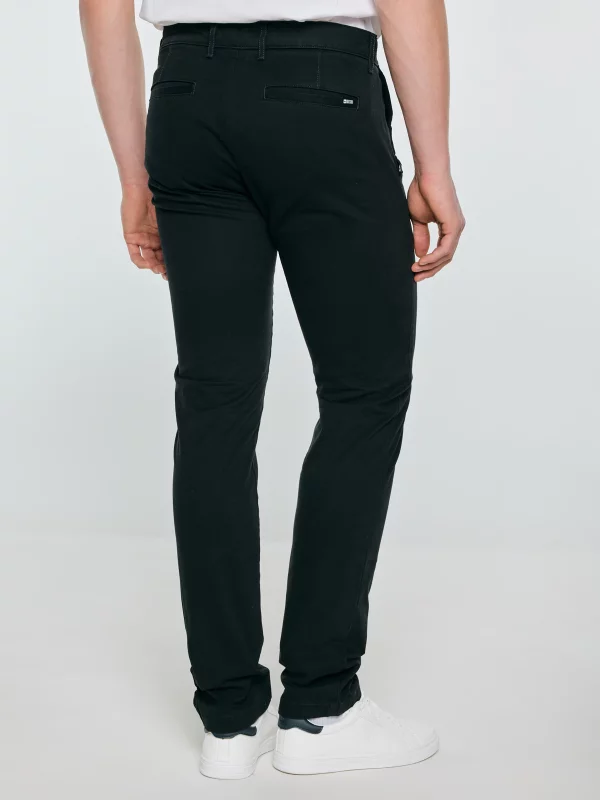 Spodnie męskie chinosy czarne Erhat 907