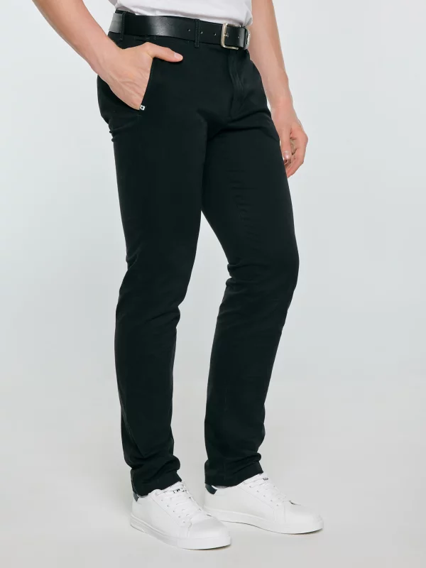 Spodnie męskie chinosy czarne Erhat 907