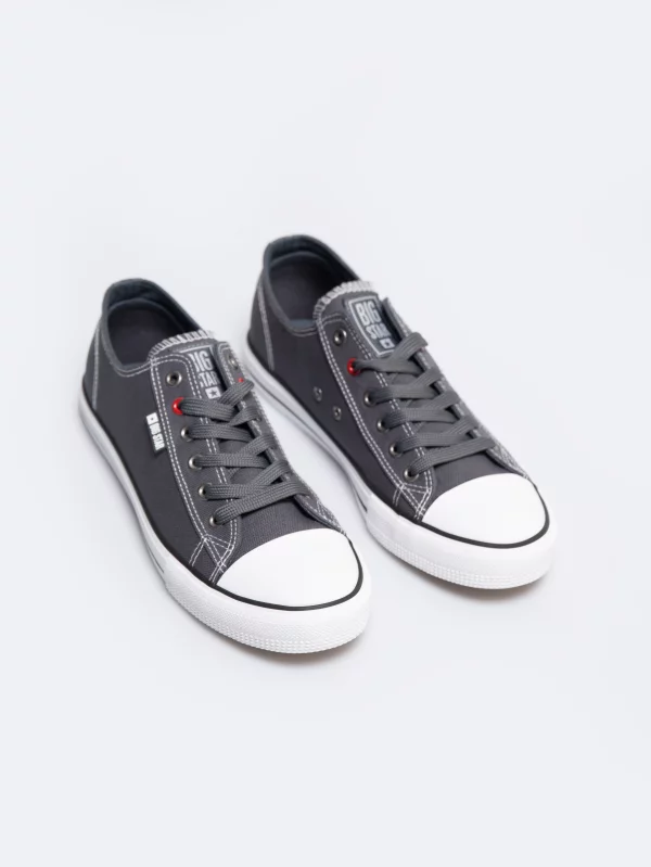 Trampki męskie niskie ciemnoszare RR174307 903