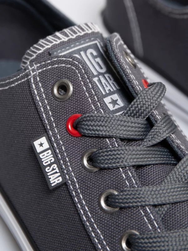 Trampki męskie niskie ciemnoszare RR174307 903