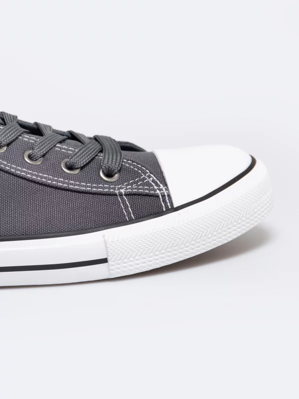 Trampki męskie niskie ciemnoszare RR174307 903