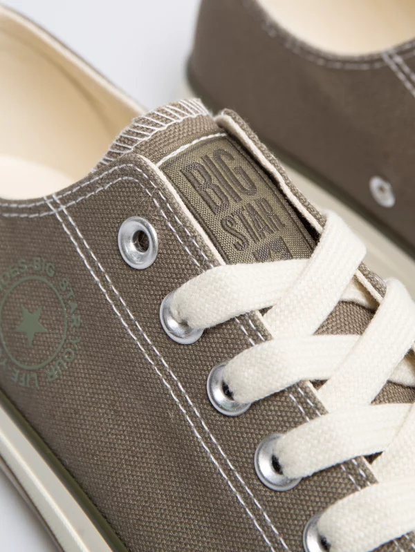 Trampki męskie niskie khaki RR174617 303