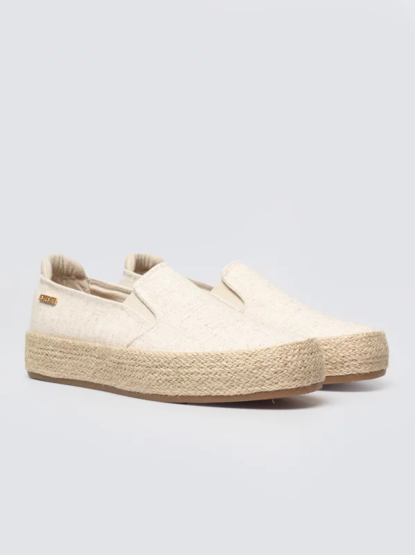 Espadryle damskie beżowe TT274089 801