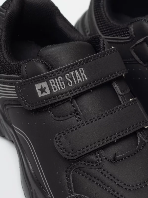 Sneakersy dziecięce zapinane na rzepy czarne TT374009 906