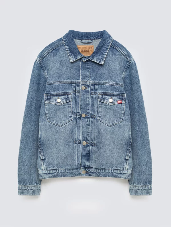 Kurtka męska jeansowa niebieska Justin 385