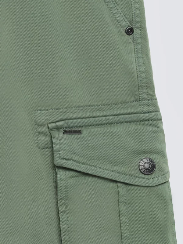 Szorty męskie z kieszeniami cargo khaki Morrise 303