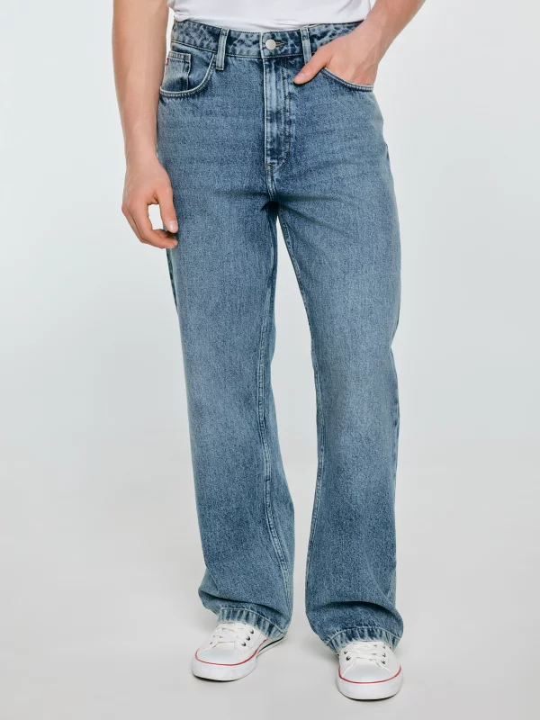 Jeansy męskie loose niebieskie Nate 385