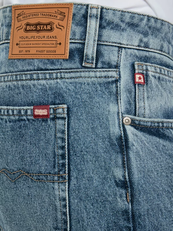 Jeansy męskie loose niebieskie Nate 385