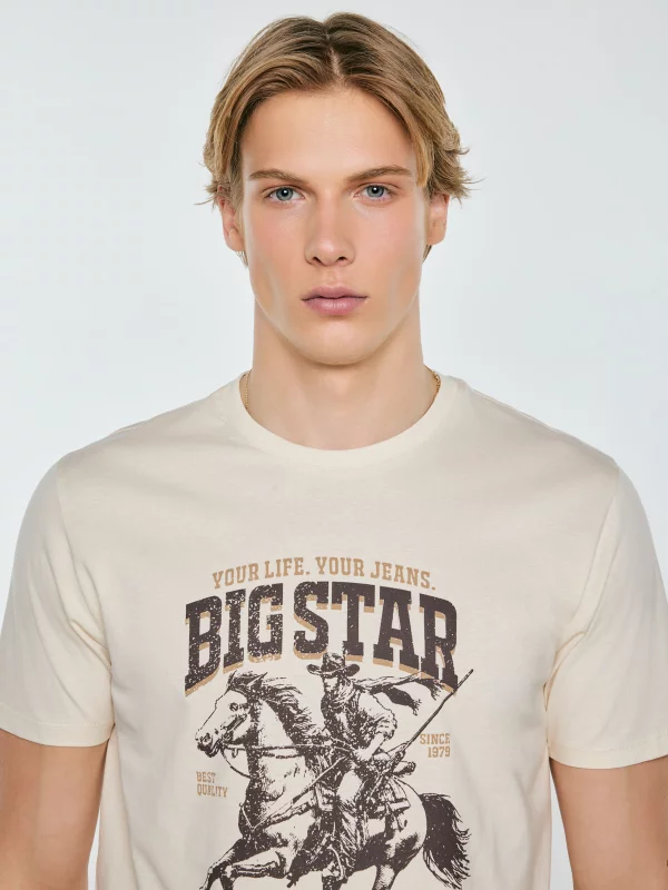 Koszulka męska z linii Authentic z nadrukiem perłowa Patter 103