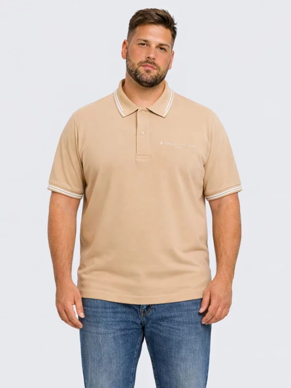 Koszulka męska polo beżowa Wladym 801