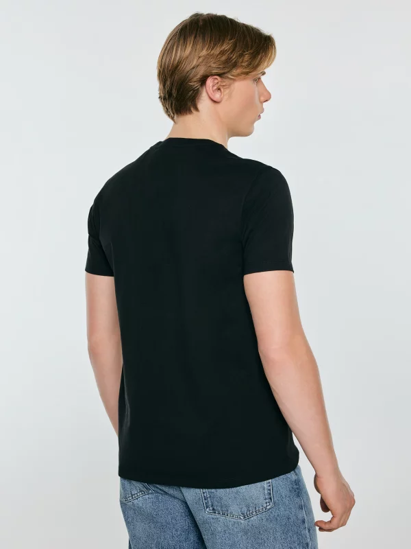 Koszulka męska z linii Authentic z nadrukiem czarna Wester 906