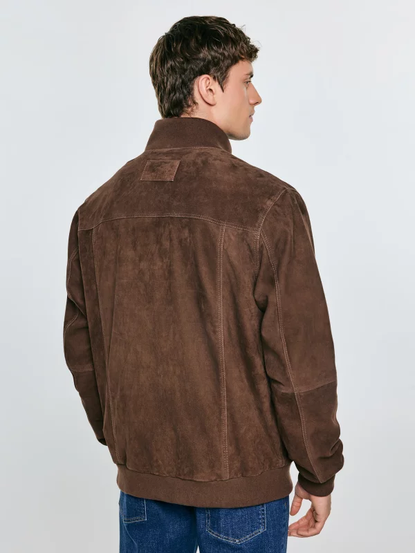 Kurtka męska zamszowa brązowa Finsur 803