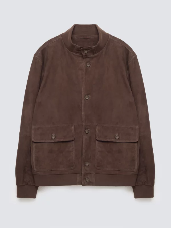 Kurtka męska zamszowa brązowa Finsur 803