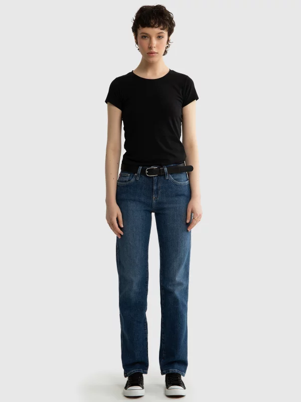 Koszulka damska z krótkim rękawem czarna Classaca 906