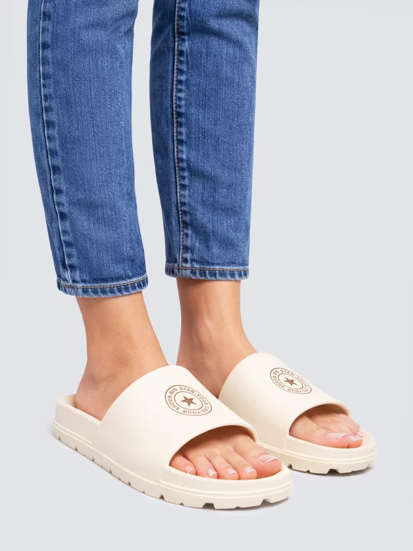 Klapki damskie beżowe TT274A044 801