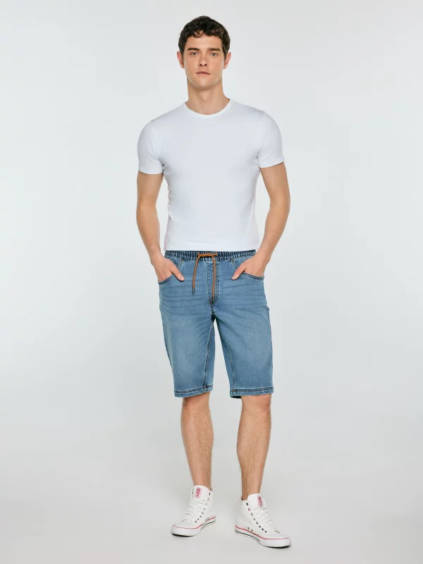 Szorty męskie jeansowe niebieskie Parker 445