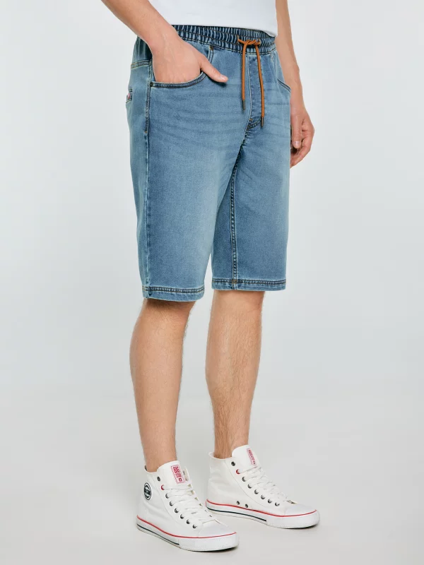 Szorty męskie jeansowe niebieskie Parker 445