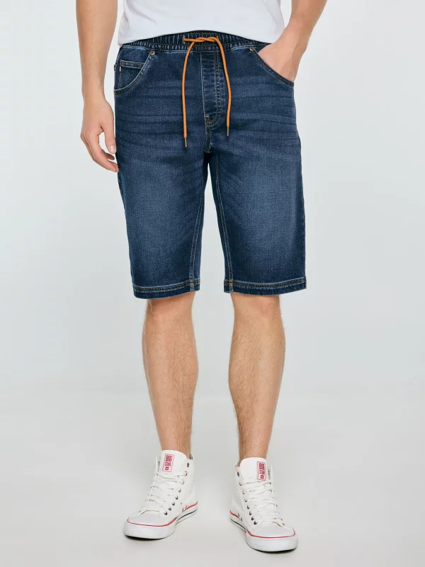 Szorty męskie jeansowe granatowe Parker 537