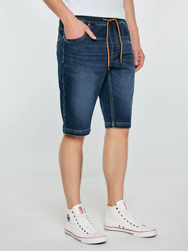Szorty męskie jeansowe granatowe Parker 537