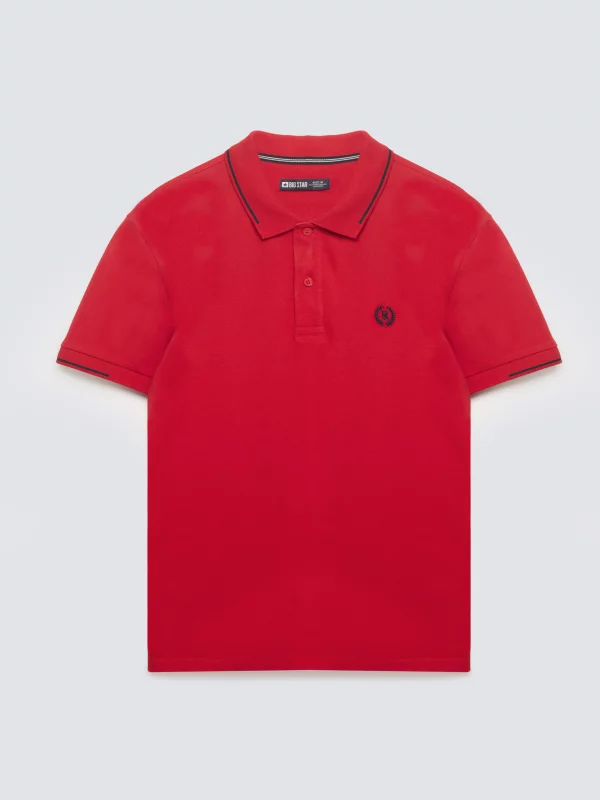 Koszulka męska polo bordowa Polian 604