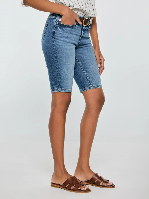 Szorty damskie jeansowe niebieskie Shira 469