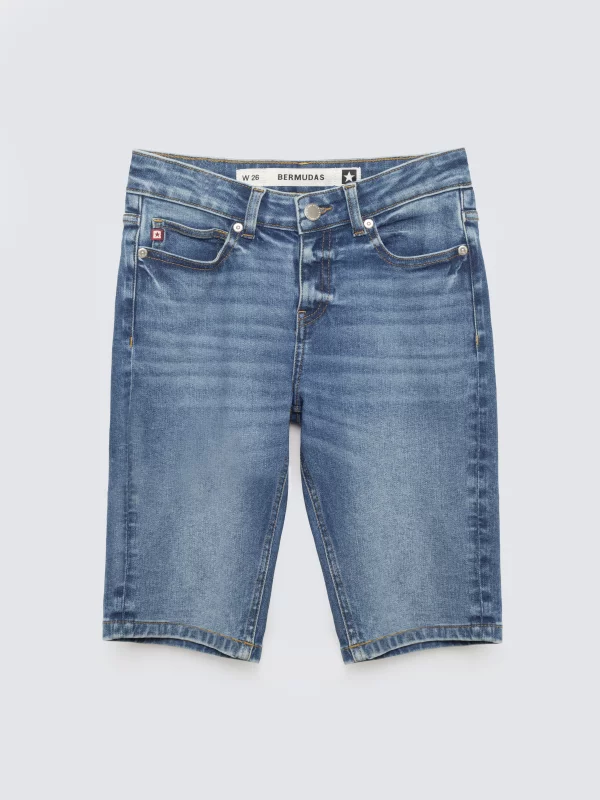 Szorty damskie jeansowe niebieskie Shira 469