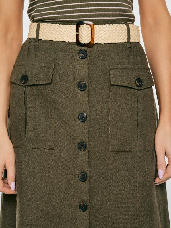 Pasek damski pleciony kremowy Piel 102