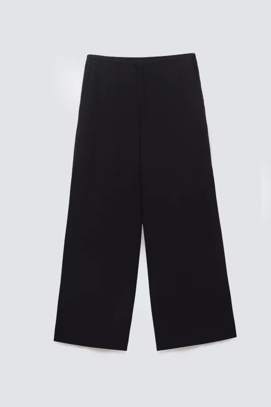 Spodnie damskie wide czarne Arakia 906