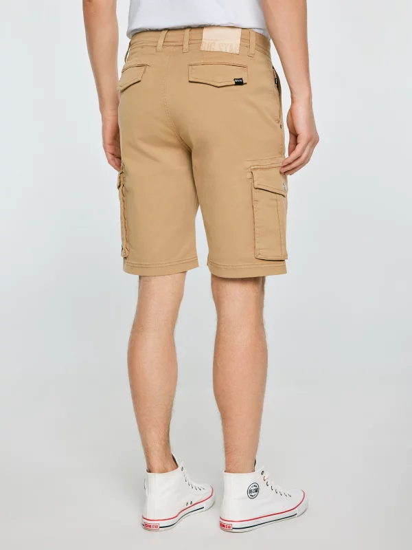 Szorty męskie z kieszeniami cargo beżowe Morrise 801