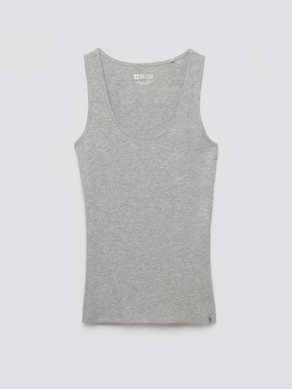 Koszulka damska na ramiączkach szara Alena 901