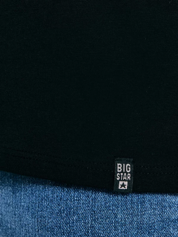 Koszulka męska slim bez rękawów czarna Dero 906