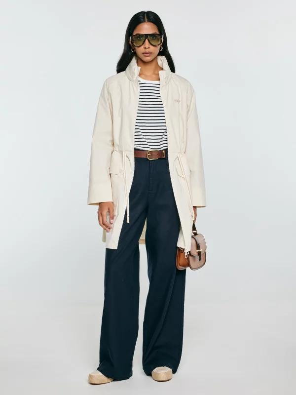 Kurtka damska parka perłowa Emba 103