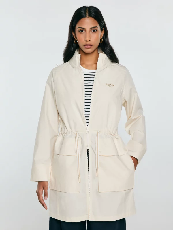 Kurtka damska parka perłowa Emba 103