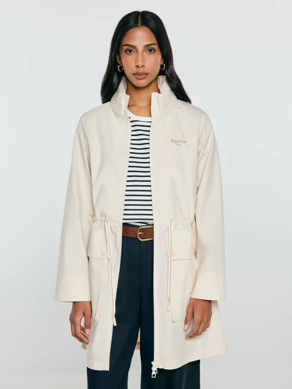 Kurtka damska parka perłowa Emba 103