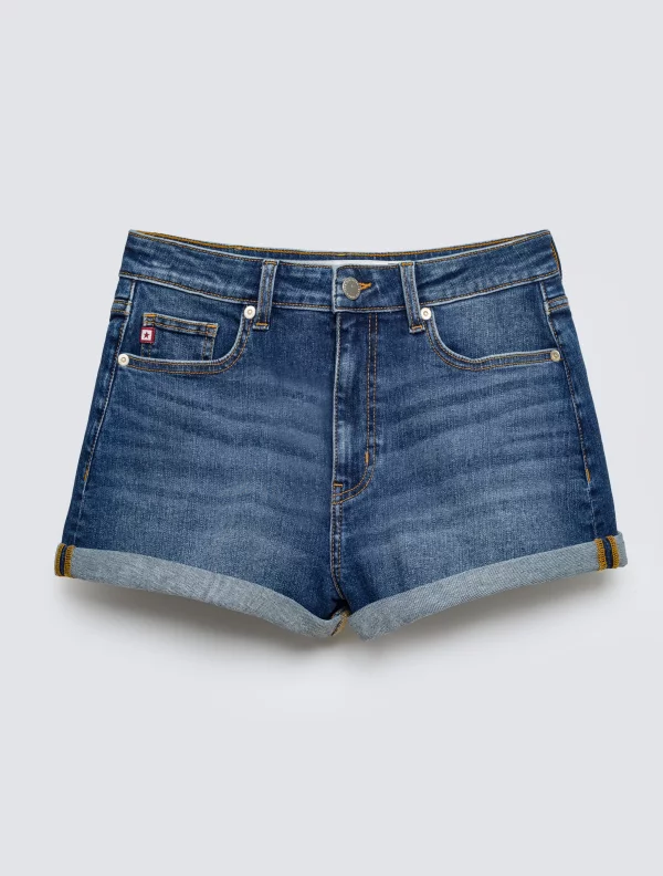 Szorty damskie jeansowe niebieskie Ayako 403